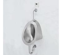 Orinal con sensor automático, accesorio de baño comercial montado en la pared con descarga de alta eficiencia y diseño a prueba de salpicaduras para baños públicos