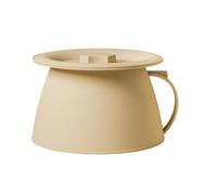 Orinal Con Tapa - Contenedor De PP Para Urinario De Cabecera De 1,5 L | Cubo De Inodoro Portátil | Cubierta De Control De Olores | Diseño De Mango Ergonómico | Hombres Mujeres Uso De Pacientes Mayores