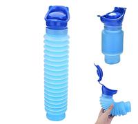 Orinal de emergencia para inodoro de bolsillo, para exteriores, retráctil, portátil, unisex, para camping, viajes, tráfico, cola, higiene, flexible, sellado, diseño de acordeón, necesidades de