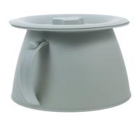 Orinal de noche de plástico reutilizable con tapa, mango ergonómico, ideal para personas mayores y discapacitados, conveniente uso en interiores, solución portátil para inodoro de noche para alivio