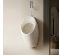 Orinal de pared con sensor automático para hombre, diseño de cerámica a prueba de derrames, ideal para baño, comercial, hotel, garaje, bar