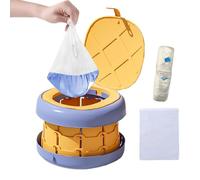 Orinal de viaje plegable, cómodo entrenador de limpieza rápida, orinal plegable para niños, para niños, jóvenes, vehículos, viajes, camping, al aire libre, interior, parque, salidas