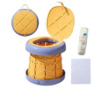 Orinal de Viaje Plegable,Entrenador Plegable de Limpieza Rápida,Orinal Portátil para Niños Pequeños | para Niños y Niñas, Viajes en Automóvil, Camping, Exterior, Interior, Parque y