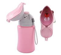 Orinal de viaje portátil para niños pequeños, inodoro de viaje, botella para orinar Baby Nity, orinal portátil para niños, niñas, coche, camping (rosa)