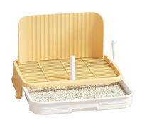 Orinal for Perros, Caja de Arena for Gatos portátil con Cuchara, Soporte for Almohadilla for orinar for Mascotas, Entrenamiento for Cachorros(Creamy Coffee)