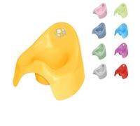 Orinal Lorelli de plástico inofensivo, protección contra salpicaduras, fácil de limpiar, colores:amarillo