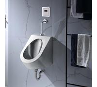 Orinal montado en la pared con descarga eficiente y diseño antisalpicaduras para baños comerciales y públicos