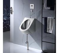 Orinal montado en la pared con descarga eficiente y diseño antisalpicaduras para baños comerciales y públicos