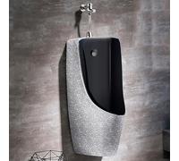 Orinal montado en la pared, diseño que ahorra espacio con sistema de descarga para una fácil limpieza, ideal para baños familiares y uso nocturno