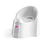 Orinal OKBABY Pasha - Fabricado con materiales no tóxicos -Diseño ergonómico y aerodinámico - Recipiente interior extraíble con asa - Orinal esencial para el aprendizaje de los niños pequeños - Blanco