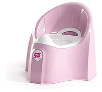 Orinal OKBABY Pasha, Fabricado con Materiales no Tóxicos, Diseño Ergonómico y Aerodinámico, Recipiente Interior Extraíble con Asa, Orinal Esencial para el Aprendizaje de los Niños Pequeños, Rosa