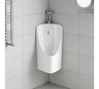 Orinal para hombre, fácil de limpiar, orinal montado en la pared para escuelas, bares, hospitales, orinario con accesorios para mayor comodidad e higiene (modelo Sle 3)