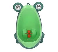Orinal para Niños, Orinal de Plástico Divertido para Apuntar Al Objetivo Montado en la Pared Orinal de Entrenamiento Inodoro Montado en la Pared para Niños Pequeños (Verde)