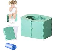 Orinal plegable para bebe,Orinal de Viaje para Niños,Inodoro Infantil Plegable,Orinal portatil infantil plegable,Asiento Inodoro Plegable,Orinal wc infantil (verde)
