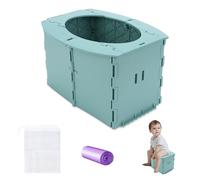 Orinal plegable para bebe, Orinal Viaje para Niños, Inodoro Infantil Plegable, Asiento de Entrenamiento de Viaje para Bebé Entrenamiento Adecuado para Exterior Interior Viajes Largos Acampar