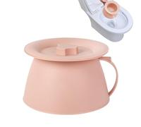 Orinal portátil - 1,5 L Bedside Urinal con asa, cómoda cubierta, olla de cámara de inodoro, viaje a prueba de fugas, para el coche, camping o casa, solución higiénica para niños mayores