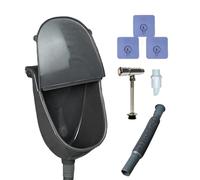 Orinal portátil al aire libre para jardín, inodoro inodoro con tapa para el hogar, camping, construcción, dormitorio, gimnasio, ideal para hombres y mujeres