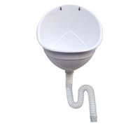 Orinal portátil de pared para hombre, desviador de orinal sin agua para camping, jardín, baño, solución ecológica y ahorra espacio (blanco)