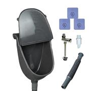 Orinal portátil para hombre, ideal para viajes, para camping, senderismo, construcción, gimnasio, inodoro cómodo e higiénico con tapa para uso al aire libre
