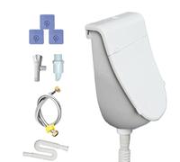 Orinal portátil para hombre | orinal portátil al aire libre - Set para hombres con tapa tubo de drenaje boquilla pulverizadora para jardín, camping, RV casa, montaje en pared, sin taladrar, separador
