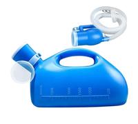 Orinal portátil para hombres Botella de orina de plástico a prueba de derrames de 3000 ml con tubo largo extraíble, tapa y báscula Botellas para orinar para hombres Viajes Hospital Coche Botella