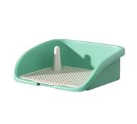 Orinal Portátil para Mascotas Valla Elevada Inodoro para Perros con Poste Guía Urinario para El Aseo Puntual Diseño Desmontable Fácil de Limpiar Diseño de Valla con Esquinas Redondeadas Adecuado para