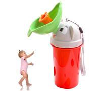 Orinal portátil para niños pequeños orinal de viaje a prueba de fugas con tapa aislante infantil con dibujos animados para niñas color rojo