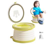 Orinal Portátil Plegable - Medidas 25x4cm, Inodoro Móvil De Entrenamiento Para Jóvenes, Cómoda Compacta Para Niños | Base Estable Material Ligera De Los PP De La Solución Al Aire Libre Para E