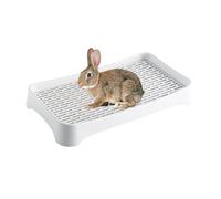 Orinal resistente, bandeja de de polipropileno, herramienta de entrenamiento resistente a mascotas, perfecta para conejos, cobayas, hámster, chinchilla, hurón, interior, hogar, pequeño uso de