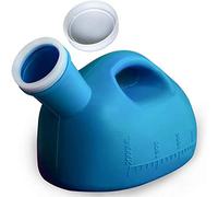 Orinal, Urinario portátil for hombres, recolector de orina, inodoro de viaje con tapa, 2000 ml/66 oz, for personas mayores, incontinencia, conducción, acampada