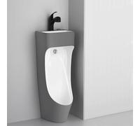 Orinales Urinarios Caseros De Esquina Para Hombres, Domésticos/comerciales Para Para Centros Comerciales/baños Públicos, Cerámica Antisalpicaduras Con Lavabo(Gray)