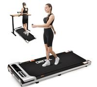 Orinar Almohadilla para caminar, cinta de correr debajo del escritorio para el hogar y la oficina, caminadora portátil de 2.5 HP, máquina de correr 3 en 1 con control remoto, pantalla LED
