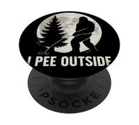 Oriné afuera - Humor Sasquatch PopSockets PopGrip Adhesivo