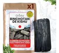 orinko Binchotan de Kishu Organic x1 Talla M Entre 30g y 50g | Auténtico carbón Activado Tradicional de Binchotan de Japón (Wakayama) para purificación de Agua en Jarra