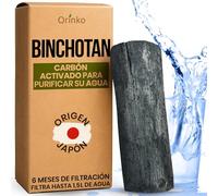 orinko® Carbón Activado Binchotan de Kishu x1 - Filtro Natural para Purificar hasta 1.5L de Agua en Jarras y Botellas - Carbón Vegetal Binchotan Ecológico Reutilizable - Calidad Japonesa