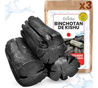 ORINKO® Carbón Activado Binchotan de Kishu x3 - Filtro Natural para Purificar hasta 5L de Agua en Jarras y Botellas - Carbón Vegetal Binchotan Ecológico Reutilizable - Calidad Japonesa