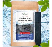 ORINKO® Carbón Activado Francés x1 - Filtro Natural para Purificar hasta 1,5L de Agua en Jarras y Botellas - Carbón Vegetal Ecológico Reutilizable - Calidad Francesa