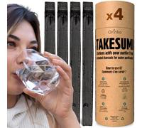 ORINKO® Carbón Activado Takesumi x4 - Filtro Natural para Purificar hasta 1L de Agua en Jarras y Botellas - Carbón Vegetal Binchotan Ecológico Reutilizable - Calidad Japonesa