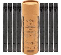 ORINKO® Carbón Activado Takesumi x8 - Filtro Natural para Purificar hasta 1L de Agua en Jarras y Botellas - Carbón Vegetal Binchotan Ecológico Reutilizable - Calidad Japonesa
