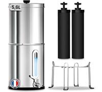 ORINKO® Filtro de Agua por Gravedad 5,6L - Purificador de Agua Portátil para Camping - Filtro de Agua Supervivencia - Sistema de Potabilización de Agua - Ideal para Hogar y Aventura