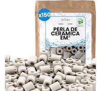 ORINKO® Perlas de Cerámica EM Grises x150 - Pastillas Naturales para Reducir Cal en el Agua - Cerámica Mineral para Jarras y Botellas Filtrantes - Alternativa Sostenible sin Plástico