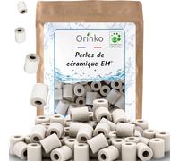 ORINKO® Perlas de Cerámica EM Grises x50 - Pastillas Naturales para Reducir Cal en el Agua - Cerámica Mineral para Jarras y Botellas Filtrantes - Alternativa Sostenible sin Plástico
