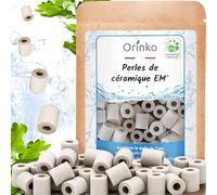 ORINKO® Perlas de Cerámica EM Grises x80 - Pastillas Naturales para Reducir Cal en el Agua - Cerámica Mineral para Jarras y Botellas Filtrantes - Alternativa Sostenible sin Plástico