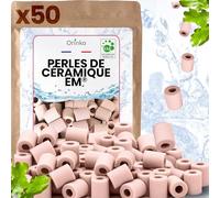 ORINKO® Perlas de Cerámica EM Rosas x50 - Pastillas Naturales para Reducir Cal en el Agua - Cerámica Mineral para Jarras y Botellas Filtrantes - Alternativa Sostenible sin Plástico