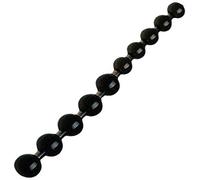 Orion 511641 anal perlas Negro, flexible anal bola negro varilla deslizante con 10 bolas. 27,5 cm de largo, 2-2.5 cm.