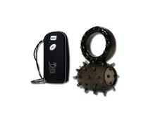 Orion 563692 RC Cock Ring Black usability, Negro, revestimiento de silicona Pene Anillo con ferngesteuertem Vibro de EI, incluye pilas