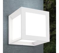 ORION Aplique de exterior Henry, 16x16x16cm, blanco True