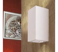 ORION Aplique de pared Cube, blanco, altura 15,5 cm, cerámica, arriba/abajo