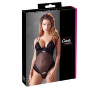 Cottelli - Body versátil de terciopelo (negro) - 85C/L