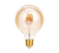 ORION Bombilla LED E27 G95 4W ámbar 2.200K atenuable EC:EPREL:770712